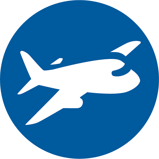 Icon of an airplane.